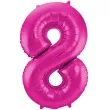 balon foliowy cyfra 8 rozowy folat 34 dgt