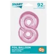 balon foliowy cyfra 8 rozowy jasny godan 36 dgt