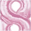 balon foliowy cyfra 8 rozowy jasny godan 36 dgt