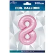 balon foliowy cyfra 8 rozowy partypal 39 dgt