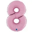 balon foliowy cyfra 8 rozowy pastel grabo 26 dgt