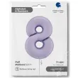 balon foliowy cyfra 8 satynowy liliowy grabo 40 dgt