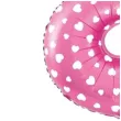 balon foliowy cyfra 8 serduszka rozowy jix 18 dgt