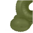 balon foliowy cyfra 8 stojaca oliwkowy folat 34 dgt