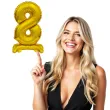 balon foliowy cyfra 8 stojaca zloty godan 15 dgt