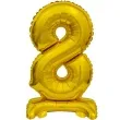 balon foliowy cyfra 8 stojaca zloty godan 15 dgt