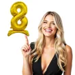 balon foliowy cyfra 8 stojaca zloty godan 29 dgt