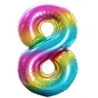 balon foliowy cyfra 8 teczowy godan 34 dgt