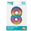 balon foliowy cyfra 8 teczowy godan 36 dgt