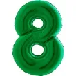 balon foliowy cyfra 8 zielone grabo 14 dgt