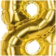 balon foliowy cyfra 8 zloty boland 14 dgt