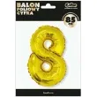 balon foliowy cyfra 8 zloty godan 34 dgt