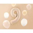 balon foliowy cyfra 9 bezowy ciemny partydeco 34 dgt