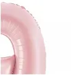 balon foliowy cyfra 9 dekoracja na urodziny rozowy matowy 34 dgt