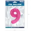 balon foliowy cyfra 9 fuksja partypal 16 dgt