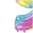 balon foliowy cyfra 9 gradient pastelowy flexmetal 34 dgt