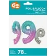 balon foliowy cyfra 9 kosmos teczowy godan 31 dgt