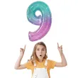 balon foliowy cyfra 9 kosmos teczowy godan 31 dgt