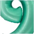 balon foliowy cyfra 9 mietowy matowy godan 30 dgt