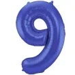balon foliowy cyfra 9 niebieski mat folat 34 dgt