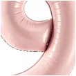 balon foliowy cyfra 9 pastel rozowy jasny partydeco 34 dgt
