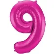 balon foliowy cyfra 9 rozowy folat 34 dgt