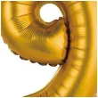 balon foliowy cyfra 9 satynowa zloty godan 14 dgt