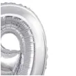 balon foliowy cyfra 9 stojaca srebrny godan 15 dgt