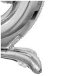 balon foliowy cyfra 9 stojaca srebrny godan 29 dgt