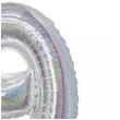 balon foliowy cyfra 9 stojaca srebrny holograficzny godan 28 dgt