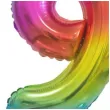 balon foliowy cyfra 9 stojaca teczowy godan 15 dgt