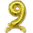 balon foliowy cyfra 9 stojaca zloty dekoracjepolska 15 dgt