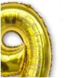 balon foliowy cyfra 9 stojaca zloty dekoracjepolska 30 dgt