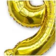 balon foliowy cyfra 9 stojaca zloty dekoracjepolska 30 dgt