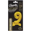 balon foliowy cyfra 9 stojaca zloty godan 15 dgt