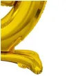 balon foliowy cyfra 9 stojaca zloty godan 29 dgt