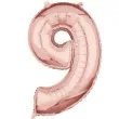 balon foliowy cyfra 9 szampanski amscan 26 dgt