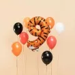 balon foliowy cyfra 9 tygrys pomaranczowy partydeco 34 dgt