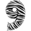 balon foliowy cyfra 9 zebra grabo 40 dgt