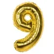 balon foliowy cyfra 9 zloty boland 14 dgt