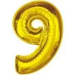 balon foliowy cyfra 9 zloty godan 36 dgt