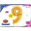 balon foliowy cyfra 9 zloty grabo 64 dgt