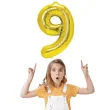 balon foliowy cyfra 9 zloty partypal 16 dgt