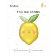 balon foliowy cytrynka zolty partydeco 30