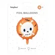 balon foliowy czaszka i nietoperze halloween partydeco 18 rnd