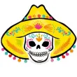 balon foliowy czaszka sombrero amscan 29 shp