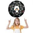 balon foliowy czaszka w pajeczynie opalizujacy amscan 18 rnd