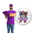 balon foliowy dekoracja disco party retro lata 80 te impreza hipiska w stylu dawnych lat potancowka