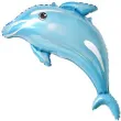 balon foliowy delfin niebieski top ten 18 shp