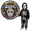 balon foliowy dia de los muertos betallic 21 rnd